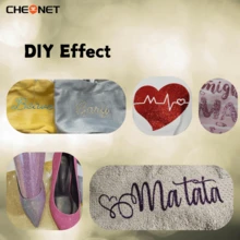 CHEONET-11 件-闪光热转印乙烯基捆绑包，30x25 厘米片材，色彩鲜艳 - 易于切割和 HTV，适用于 DIY T 恤，包括粉色、紫色、蓝色、黄色、绿色、橙色、红色、多色、工艺用品 | 装饰乙烯基 | 多功能织物片材 - 彩色 - 查看 6