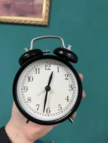 IKEA DEKAD Mini Small Alarm Clock 10cm Student Silent Luminous Bedside Clock Bedroom Creative Small Alarm Clock Portable Home Decor Back To School Room Decor School Supplies - Black 105.404.80 - View 6