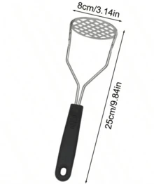 Stainless Steel Multi-Function Press - Can Crush Potatoes, Vegetables, Garlic And Extract Juice | Efficient Manual Kitchen Tool