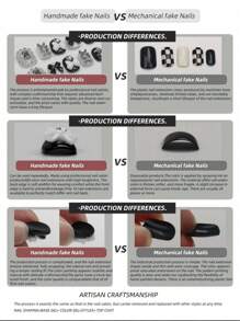 10 Pieces Of Pure Handmade Wearable Nails With Short Square Nail Shape, Hand-Painted Pink Cat Eye French Nails, High-Quality Simple Design Nails,2K Nails, Unique And Niche Creative Fake Nails, Cute Modern Style Nails, Daily Use, Summer And Spring Nails, Detachable Wear And Reusable, Press Nails Hand-Made,-Pressed Nails. Press On Nails Nail Supplies Nails - Multicolor - View 10