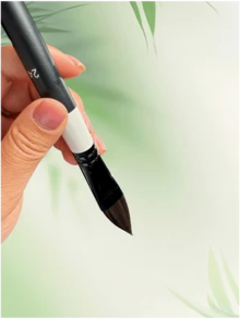 1/4pcs Professional Art Brush Set, Cat Tongue Nylon Hair Brushes, Fine Detail Paintbrushes, Multi-Size For Calligraphy, Chinese Ink, Watercolor, Oil Painting, And Makeup - Black - View 4