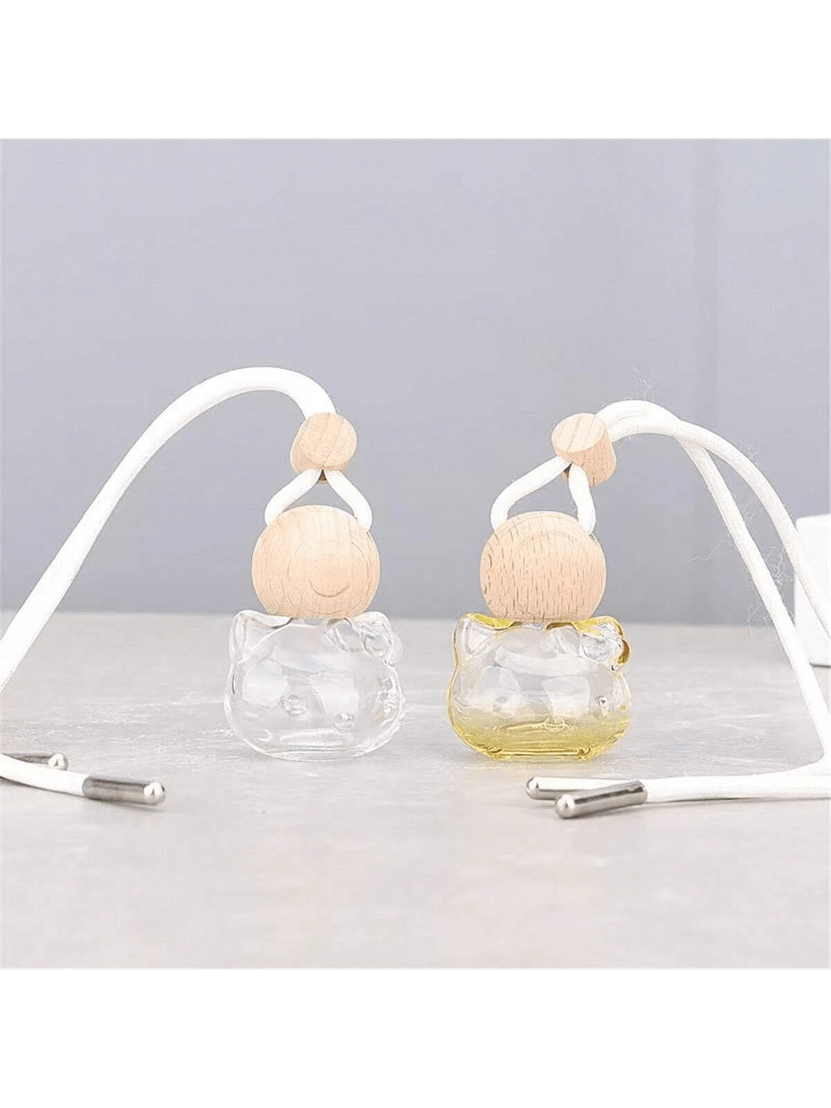 1 件 10ml 透明香水可补充瓶，汽车吊坠空瓶，汽车挂件，香薰瓶，适用于香水、香薰、精油 - 黃色 - 查看 1