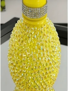 2000pcs 3-6mm Gold AB Flat Back Resin Rhinestones, Round Jelly Gems, Suitable For Making Accessories, Shoes, Clothes, Cosmetics, Bags, Decorations, Etc. - Golden Yellow Ab - View 3