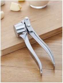 Stainless Steel Garlic Press | Manual Garlic & Ginger Crusher | Rust-Resistant, Easy To Use And Clean | Suitable For Kitchen, Dining Room And Home