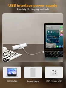 1 cái/2 cái/4 cái Đèn ngủ LED sạc, Đèn tường 2 đầu đèn, Có thể điều chỉnh độ sáng 3 màu, Dùng cho hành lang, phòng ngủ, cầu thang, văn phòng (400mAh) (Màu nút, Phân phối ngẫu nhiên) - trắng - Xem 11