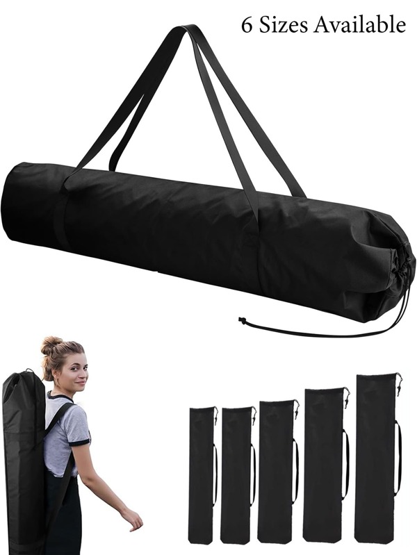 1 Pieza Bolsa de almacenamiento para silla plegable, bolsa de almacenamiento portátil de gran capacidad para silla plegable, bolsa de almacenamiento para silla de jardín, bolsa de almacenamiento de tela Oxford extra grande con cordón, organizador multiusos de forma recta para trípode, silla plegable, asiento fresco