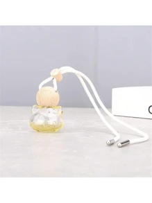 1 件 10ml 透明香水可补充瓶，汽车吊坠空瓶，汽车挂件，香薰瓶，适用于香水、香薰、精油 - 黃色 - 查看 2