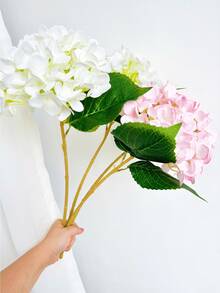 4 件人造花绣球花束，假花适用于墙壁、客厅、卧室、婚礼、派对装饰、桌面装饰。家居、桌面装饰、厨房、婚礼、餐桌、中心装饰、办公室、花园、户外、房屋、露台装饰、春季、夏季、秋季和冬季装饰