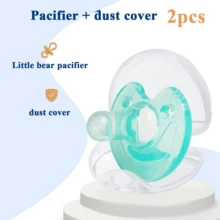 1pc Cute Cartoon Teddy Bear Soft Silicone Pacifier, Biomimetic Breast Milk Like Softness, Soft Silicone Pacifier, Anti Feeding Hand Weaning Pacifier, Good Helper For Soothing Emotions, Suitable For Daily Use - Multicolor - View 28