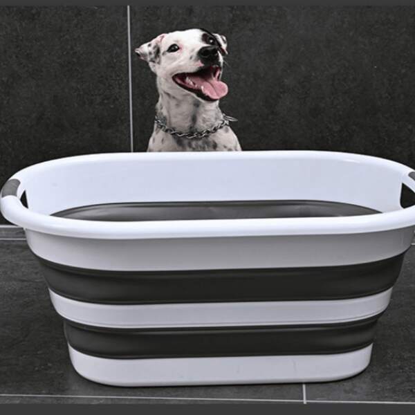 1 pieza Bañera multifuncional plegable para bebé, bañera para mascotas, cesta de baño y lavandería de gran capacidad
