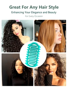 1PC Curl Defining Brush – Professional Wave-Edge Detangling Brush For Defined Curls & Frizz Control, Soft Cushion Design For Women/Men (Reduces Breakage, Enhances Shine – Salon-Level Smoothing Effect)