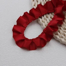 1 Peça 5m Barra Pregueada Tecido Decorativo, Acessórios e Decorações de Artesanato para Bainha de Vestido, Saia, Roupa DIY