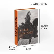 1pc Vintage Style Decorative Fake Book, Suitable For Various Scenes (Room Decor, Home Decor, Bedroom Decor; Living Room Decor, Office Decor, Bathroom Decor, Tabletop Decor, TV Cabinet, Foyer, Bookshelf) As Holiday Gifts