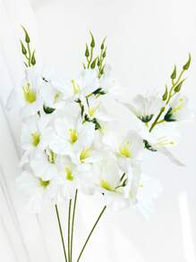 1/5/10 Stück künstliche Seide Orchideenblumenstiele, gefälschte Dendrobium-Blumen für Wand, Wohnzimmer, Schlafzimmer, Hochzeit, Partydekor, Schreibtisch Füllung, Zuhause, Schreibtisch Dekoration, Küche, Hochzeit, Tisch, Tischmitte, Büro, Garten, Außenbereich, Haus, Terrasse Dekor, Frühling, Sommer, Herbst und Winter Dekoration