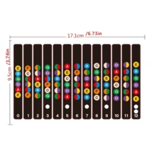 Unleash Your Guitar Potential With Self-Learning Fretboard Note Stickers - Includes Random Colors! Celluloid Picks, Heart-Shaped Pick Guards Set, For Guitar/Electric Guitar/Bass/Ukulele