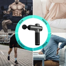 High Frequency Massage Gun Electric Massager Muscle Relaxation With 8 Heads For Body Fitness Fascia Gun Gym Accessories - Dark Grey - View 6