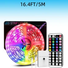 NBBUFF LED Strip Lights 3.28FT-100FT, Smart RGB Color Changing Light Strips With 44-Key Remote, 6 DIY Modes, Adjustable Brightness & Speed, Easy Installation For Bedroom, Ceiling, Party, Christmas Decor, TV Background Light, Room Decor Lights