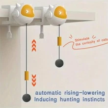 Minge de tachinare pentru pisici cu ridicare automată, eliberând ambele mâini pentru ridicare automată și declanșând instinctele de vânătoare. Poate fi plasată cu ușurință oriunde fără a cădea praf și poate fi jucată în mai multe poziții. Este rezistentă la zgârieturi și mușcături de gheare. Timp de distracție - 10 minute de joc distractiv, apoi se oprește automat pentru a-și lăsa prietenii pisicii să se odihnească.