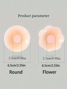 12pcs Silicone Nipple Cover Reusable Women Breast Petals Lift Invisible Bras Pasties Bra Padding Sticker Patch Adhesive Pads(2/6/12pcs) - Multicolor - View 5