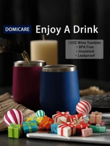 Taza de 12 onzas de gran capacidad de acero inoxidable dedicada al mate, botella de agua aislada de fondo redondeado y minimalista, taza para el hogar - Multicolor - Ver 2