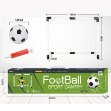 1 套足球球门，配有足球和气筒，便携式弹出式足球网，青少年训练装备，足球目标，易于携带和快速设置，进球练习道具，室内外运动游戏，后院乐趣，送给家人朋友运动爱好者的最佳礼物