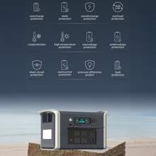 UAPOW 2400W Portable Power Station - Solar Generator 2048Wh Lithium Iron Phosphate Battery 2-Hour Fast Charging Suitable For Emergency Power, Outdoor Camping, RVs, And Home Backup Power