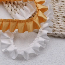1 Peça 5m Barra Pregueada Tecido Decorativo, Acessórios e Decorações de Artesanato para Bainha de Vestido, Saia, Roupa DIY