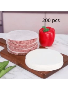 不锈钢不粘汉堡肉饼模具，附赠100张肉饼纸