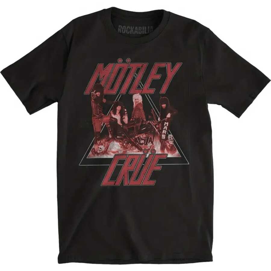 Motley Crue Classic Home Sweet Home Black Adult T-Shirt - 黑色1 - 查看 1