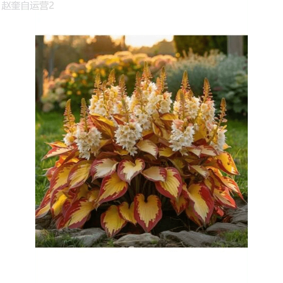 Adad111 200 Mixed Hosta Jardin Perennials Seeds White Lace DIY Home Garden Ground Cover Garden Plant Hosta Jardin Perennials Lily Plant Seeds For Planting - 200+ - 查看 1