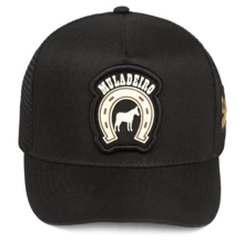 Trucker Cap Muladeiro Country Fashion Horseshoe Horse Curved Brim Resistant Adjustment Strapback Mesh