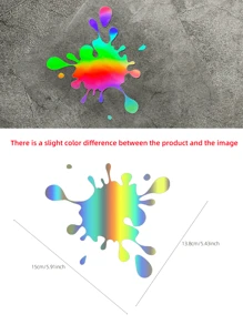 Water Droplet Car Sticker Funny Car Scratch Cover Car Body Sticker Paint Stain Personalized Creative Car Rear Window Waterproof Sticker