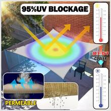 Rectangle Sun Shade  Sail, 185GSM Sail Canopy, UV Block, Sun Shade For Outdoor Patio Garden Backyard Deck Shade Cloth Sun Shade Sails - Sand - View 5