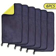 1pc/3pcs Microfiber Towels For Cars, Extra Thick Car Microfiber Drying Towel, Absorbent Car Wash Towels/Rags, Micro Fiber Clothes For Car Cleaning Washing - Multicolor - View 15