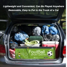 1 套足球球门，配有足球和气筒，便携式弹出式足球网，青少年训练装备，足球目标，易于携带和快速设置，进球练习道具，室内外运动游戏，后院乐趣，送给家人朋友运动爱好者的最佳礼物