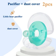 1 件装柔软硅胶可爱卡通奶嘴，硅胶奶嘴，防吸吮手指奶嘴 - 彩色 - 查看 19