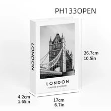 1pc Vintage Style Decorative Fake Book, Suitable For Various Scenes (Room Decor, Home Decor, Bedroom Decor; Living Room Decor, Office Decor, Bathroom Decor, Tabletop Decor, TV Cabinet, Foyer, Bookshelf) As Holiday Gifts