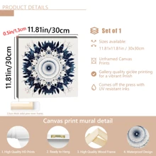 1pc Mandala Wall Art, Flower Pattern Poster, Geometric Painting Wall Art, Mandala Motif Art, Colorful Mandala Spiritual Art, With Or Without Frame, Room Decor, Home Decor, College Dorm Apartment Decor, Gifts For Wall Decoration In Hotel, Home, Living Room, Bedroom, Bathroom And Office