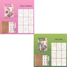 9 قطعة/مجموعة أدوات ورقة الأكوارل، تشمل ألبوم الصور الكرافت السميك، فرشاة، لوازم الرسم DIY، مناسب لحفلات الكبار، أنشطة الوقت الحر، هدايا