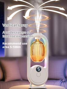 1pc Smart Home Aroma Diffuser (With 4 Bottles Of Essential Oils), Fragrance Diffuser, Hotel Aromatherapy Diffuser Humidifier With Auto Mist Sprayer For Bedroom, Bathroom - White - View 9