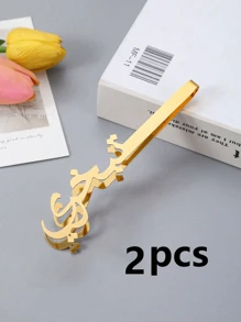 2 Stücke dekorative arabische Buchstaben Eisen Duftclips