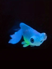 Cá vàng phát sáng nhân tạo chân thực - Trang trí bể cá nổi di chuyển giống thật - Màu sắc ngẫu nhiên - Nhiều màu - Xem 2