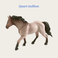 仿真马模型，包括弗里斯兰母马、克莱兹代尔马、卢西塔诺马、小马驹、装饰展示玩具