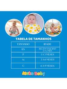 Kit 9 Pieces Baby Bodysuit Mijao Baby Boy Or Girl 100% Cotton Newborn Maternity - 查看 8