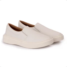 Men's Premium Yacht Synthetic Loafer Sneakers, Comfortable And Soft - Màu be - Xem 2