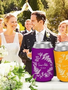 1 Pc Custom Beer Can Coolers Insulated Beer Can Coolers Sleeves With Personalized Photo Photo Logo Text For Wedding Anniversary Graduation Birthday Party,Brunch-Ready - Multicolor - View 6