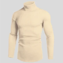 Turtleneck Sweater Cacharrel Cold Men's Sweater Winter 2025 - 黑色 - 查看 9