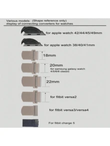 2条18mm/20mm/22mm快拆表带，兼容三星Galaxy Watch 7/4/5/6 40mm/44mm/6 Classic 43mm/47mm/Active 2/Gear S3 Classic；弹性尼龙表带，适用于华为Watch GT5/GT4 41mm/46mm/GT2/GT 3 42mm/46mm/Watch 4 Pro/GT 5 Pro；可调节弹性尼龙表带，适用于佳明Fenix 7/6/5/Forerunner 945/645/265/255 - 星光/肉粉 - 查看 3