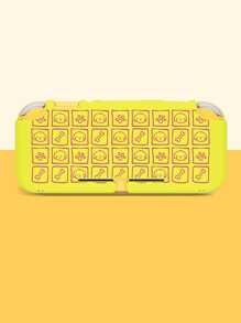 Switch 2. Generation Spielekonsole Niedlicher Welpen Würfel Muster Schutzcase, kompatibel mit Switch NS/Switch OLED/Switch Lite, Mehrfarbige Weiß/Rosa/Gelb TPU Weiche Schale Transparente Hülle, Universal Grifffschutz, Switch Controller Schutz, Switch Gaming Zubehör, Stoßfest rutschfest kratzfest, Stilvoller Entwurf