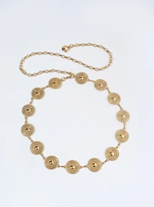 1 Peça Corrente de Cintura de Metal para Mulheres, Adequada para Looks Casuais Diários no Outono, Halloween